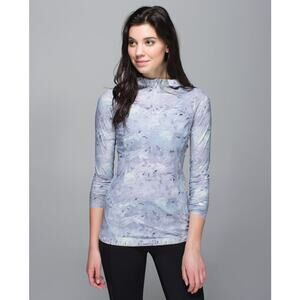 Lululemon Water Bound Hoodie Mini Blushed Illusion White Multi Ponytail - Size 8